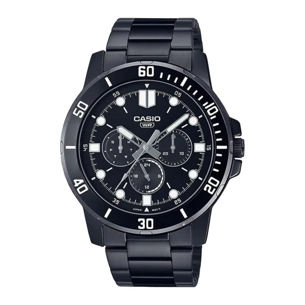 Casio Analog Black Dial Watch for Men - MTP-VD300B-1EUDF